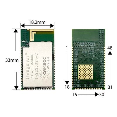 16,5 dBm 1uA Moduł Wi-Fi IoT CC3235 Moduł Wi-Fi 5 GHz TA3235SA-C